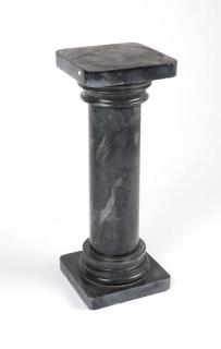 Appraisal: A marble pedestal stand Early th century with a plain