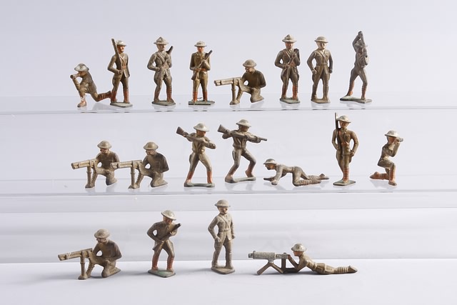 Appraisal: Lot of assorted Grey Iron Doughboys Some wear and damages