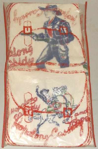 Appraisal: Hopalong Cassidy Towel Washcloth in Saddle Bag Vintage In original