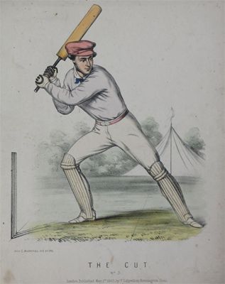 Appraisal: By and after John C Anderson Cricketing scenes lithographs published