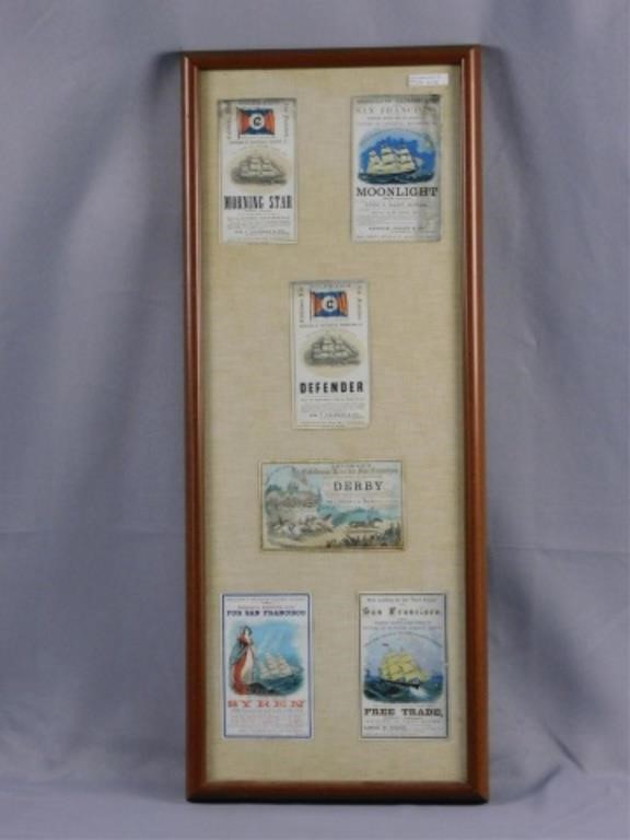 Appraisal: ADVERTISING TRADE CARDS LATE TH C FRAMEDtogether To include Coleman's