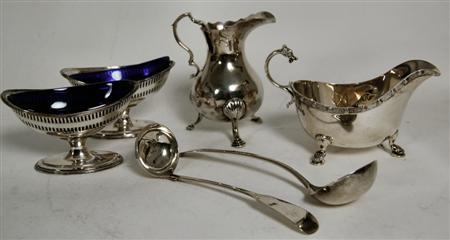 Appraisal: A collection of silver to include various items of flatware