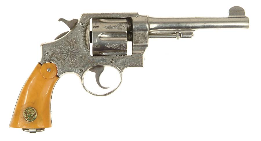 Appraisal: ENGRAVED SMITH WESSON MODEL DA REVOLVER Cal ACP SN Nickel