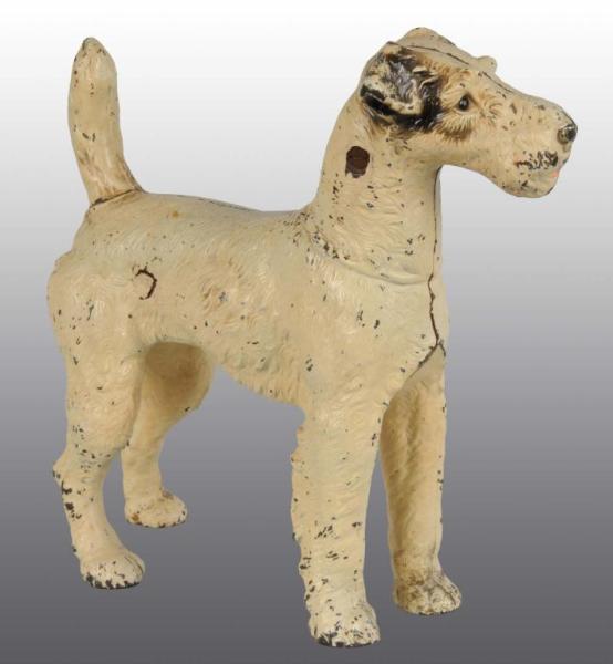 Appraisal: Cast Iron Oversize Wirehaired Terrier Doorstop Description Made by Hubley