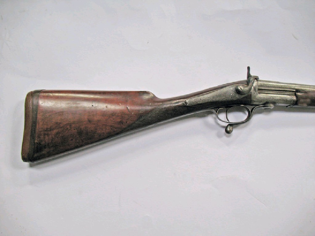 Appraisal: A SINGLE BARREL GAUGE PIN FIRING SHOT GUN BY W