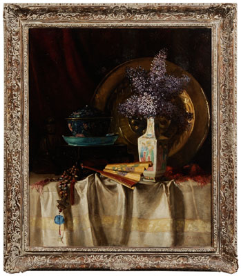 Appraisal: Catharine Ann Drinker Janvier Pennsylvania - Asian-Themed Still Life With