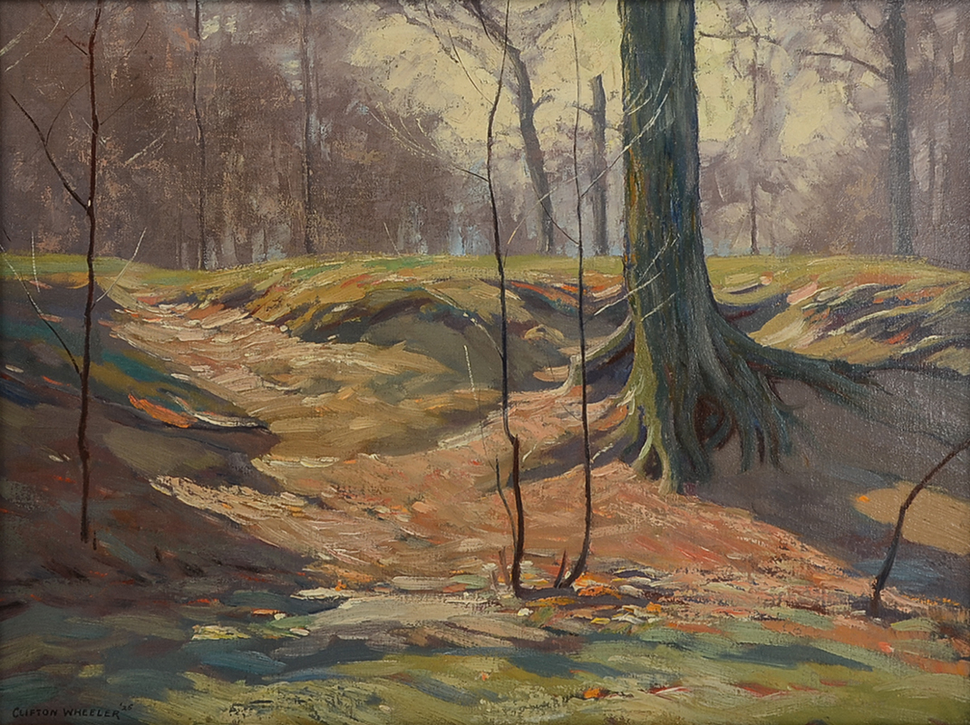 Appraisal: WHEELER Clifton American - ''The Clay Bank'' Oil Canvas ''