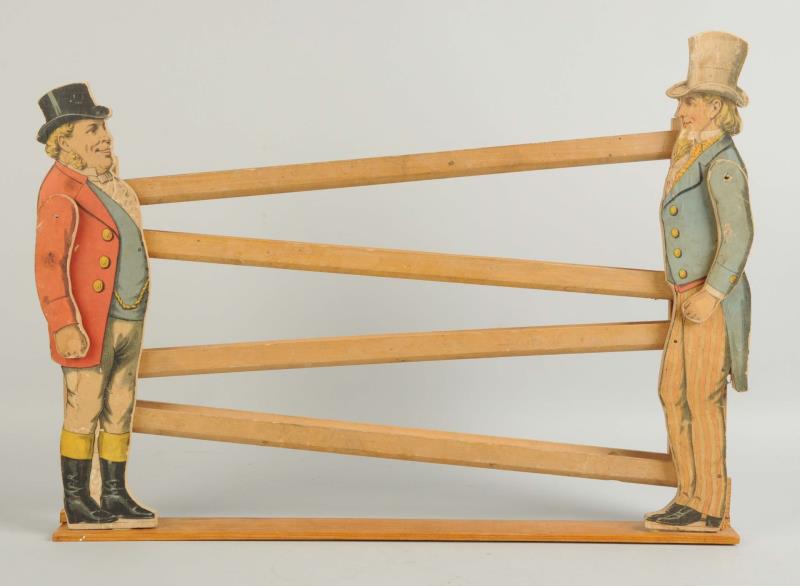 Appraisal: John Bull And Uncle Sam Zig Zag Marble Game Zig-zag