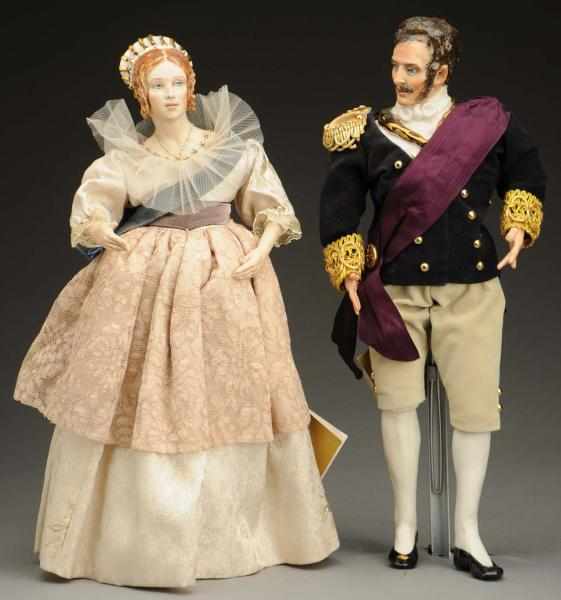 Appraisal: Pair of Kathy Redmond Artist Dolls Young Queen Victoria and