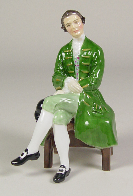 Appraisal: Royal Doulton Figurine - Gentleman of Williamsburg Man seated on