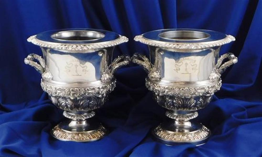 Appraisal: SILVER Matthew Boulton English - pair of Georgian Old Sheffield