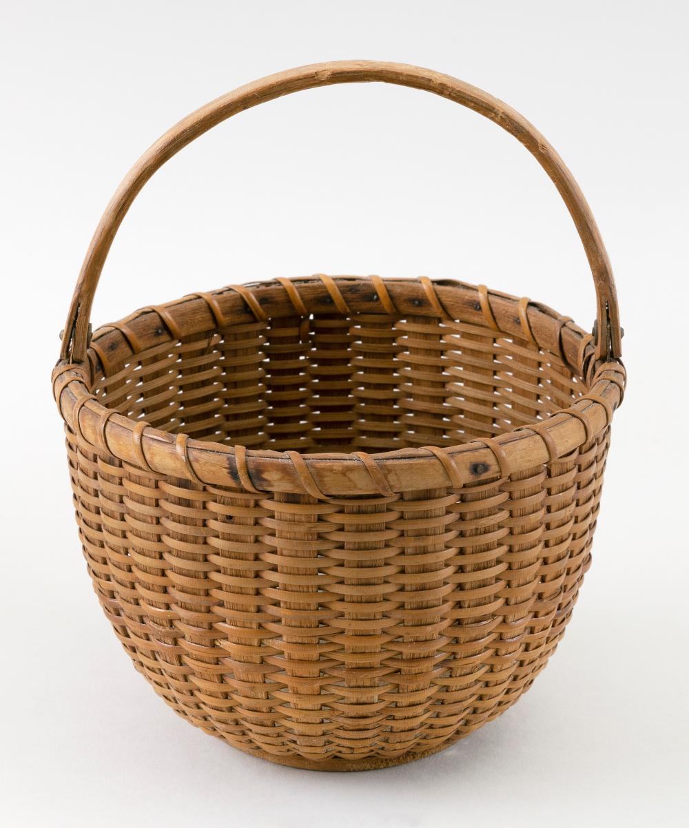 Appraisal: NANTUCKET BASKET FIRST QUARTER OF THE TH CENTURY BASKET HEIGHT