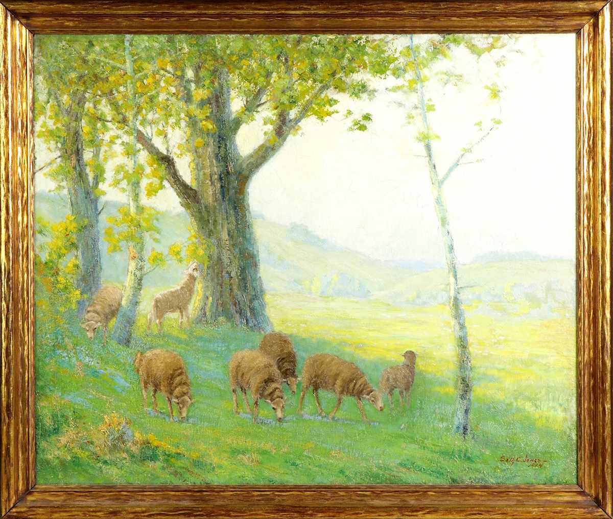 Appraisal: Seth C Jones Rochester NY - ''The Peaceful Pasture'' Sgn