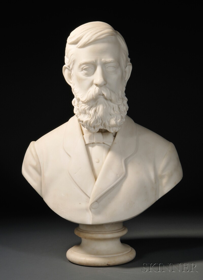 Appraisal: Franklin Simmons Maine and Italy - Bust of a Distinguished