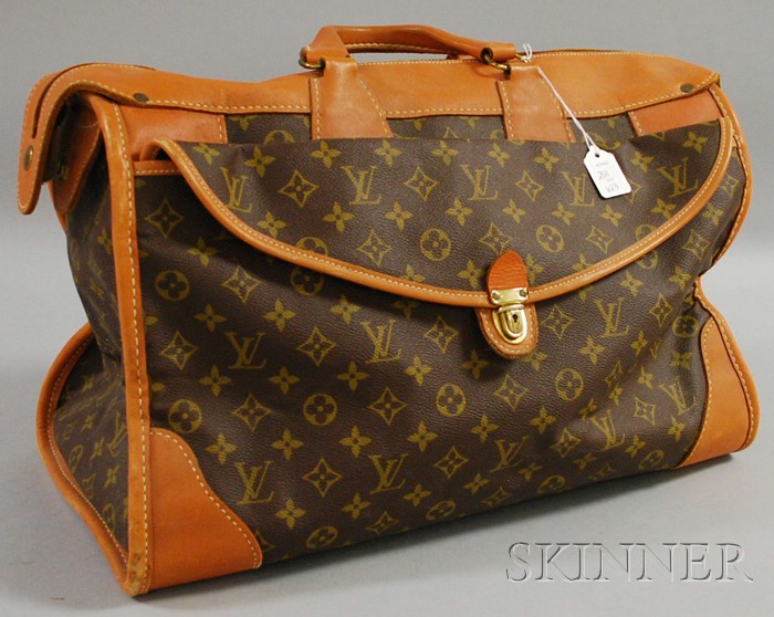 Appraisal: Vintage Louis Vuitton Monogrammed Leather Satchel for Neiman Marcus