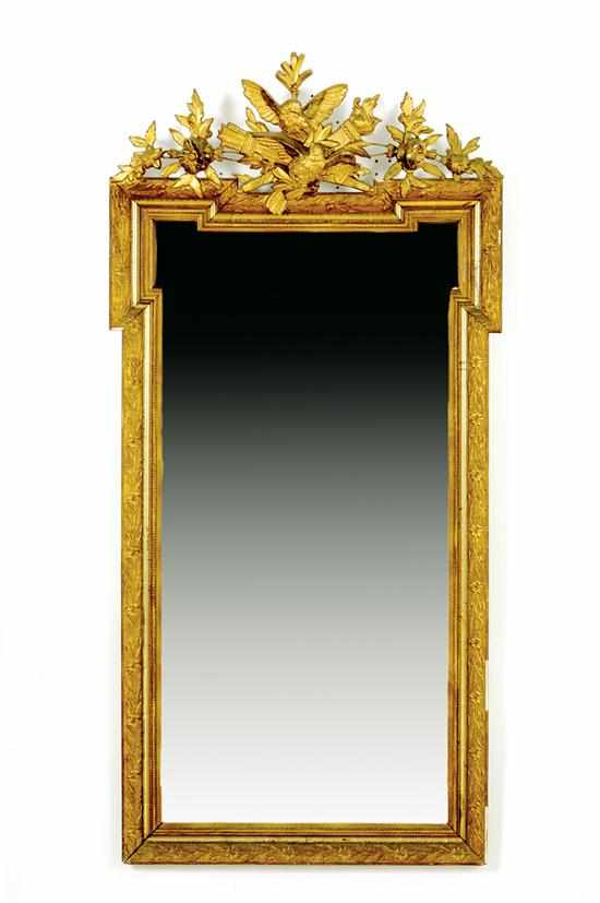 Appraisal: Adam style giltwood mirror American or English mid- th century