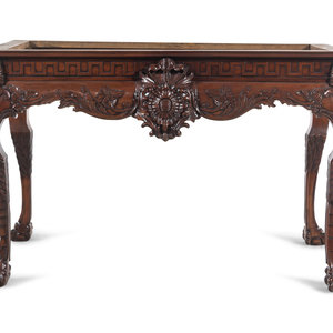 Appraisal: An Irish George III Style Mahogany Center Table Circa lacking