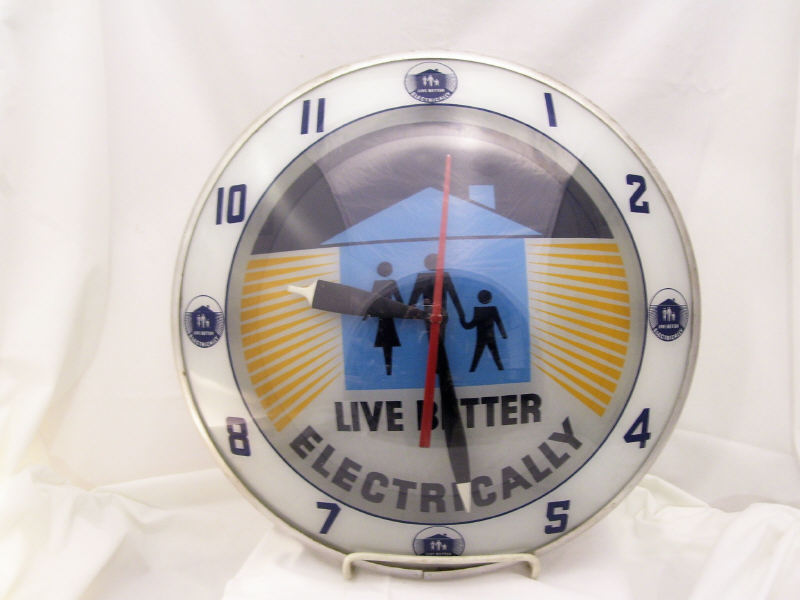 Appraisal: Live Better Electrically Bubble Face Clock Bubble face clock White