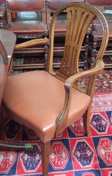 Appraisal: A set of ten 'Hepplewhite' style hoop back dining chairs