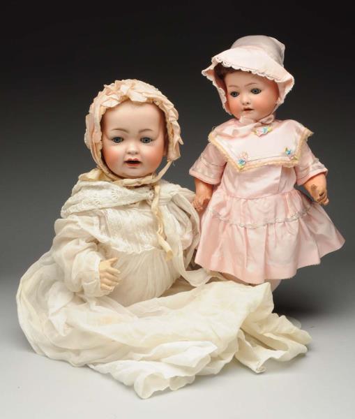 Appraisal: Lot Of German Bisque Character Dolls Hertel Schwab Co baby