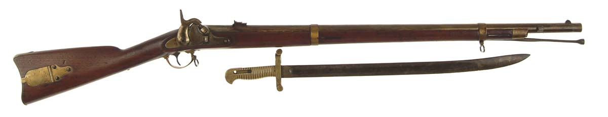 Appraisal: HARPERS FERRY MODEL RIFLE WITH BAYONET Cal part oct bbl