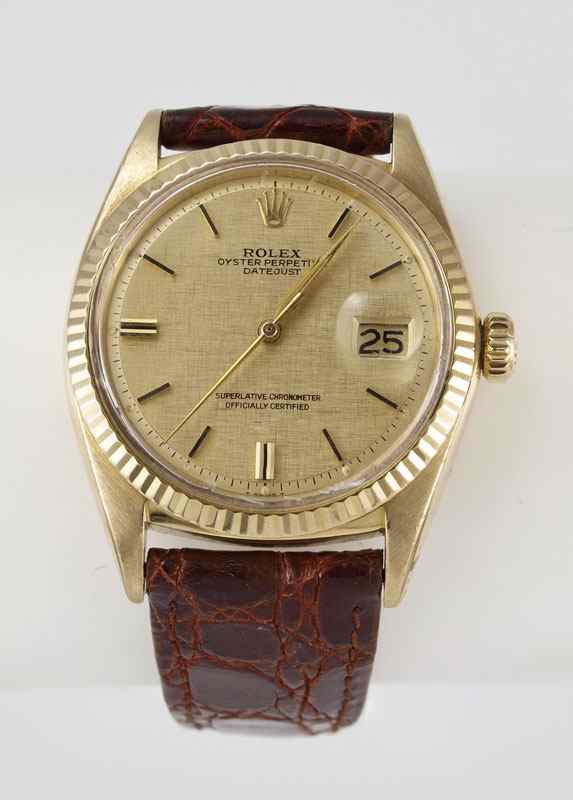 Appraisal: VINTAGE ROLEX WRIST WATCH K yellow gold Rolex Oyster Perpetual