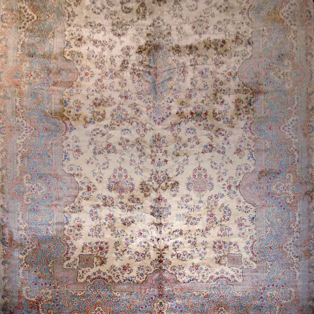 Appraisal: Kirman Carpet Southeast Iran mid th century The central polychrome