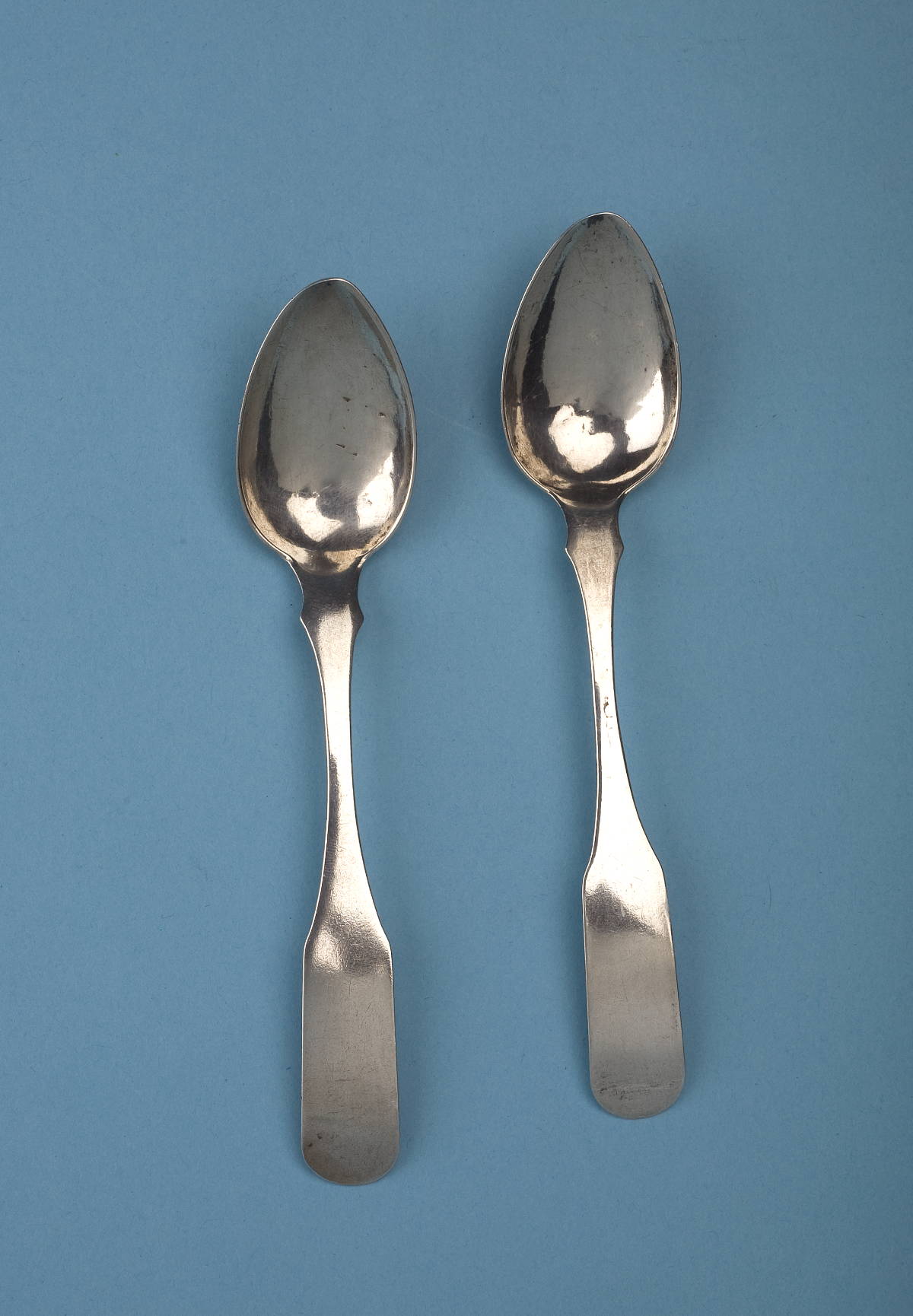 Appraisal: PAIR OF RALEIGH NORTH CAROLINA SILVER TEASPOONS BARNARD DUPUY CIRCA