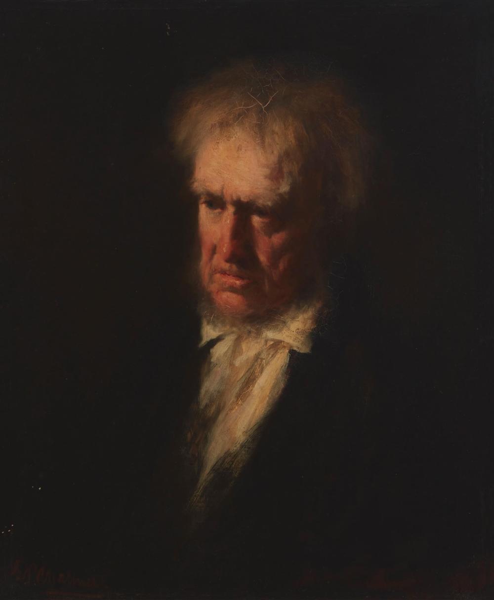 Appraisal: George Paul Chalmers - Scottish Portrait of a man Oil