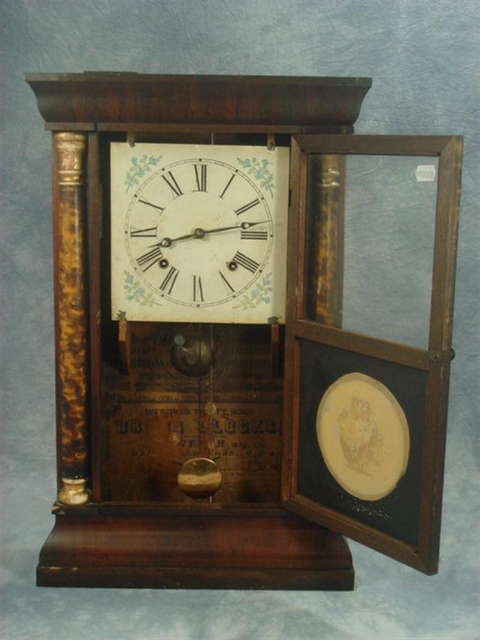 Appraisal: EN Welch column clock h Estimate -