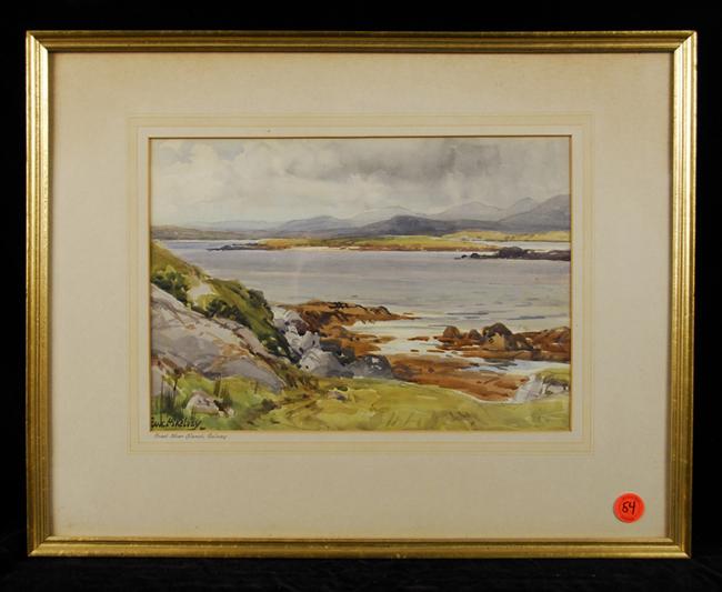 Appraisal: FRANK MCKELVEY Irish - COAST NEAR GLENSK GALWAY watercolor signed