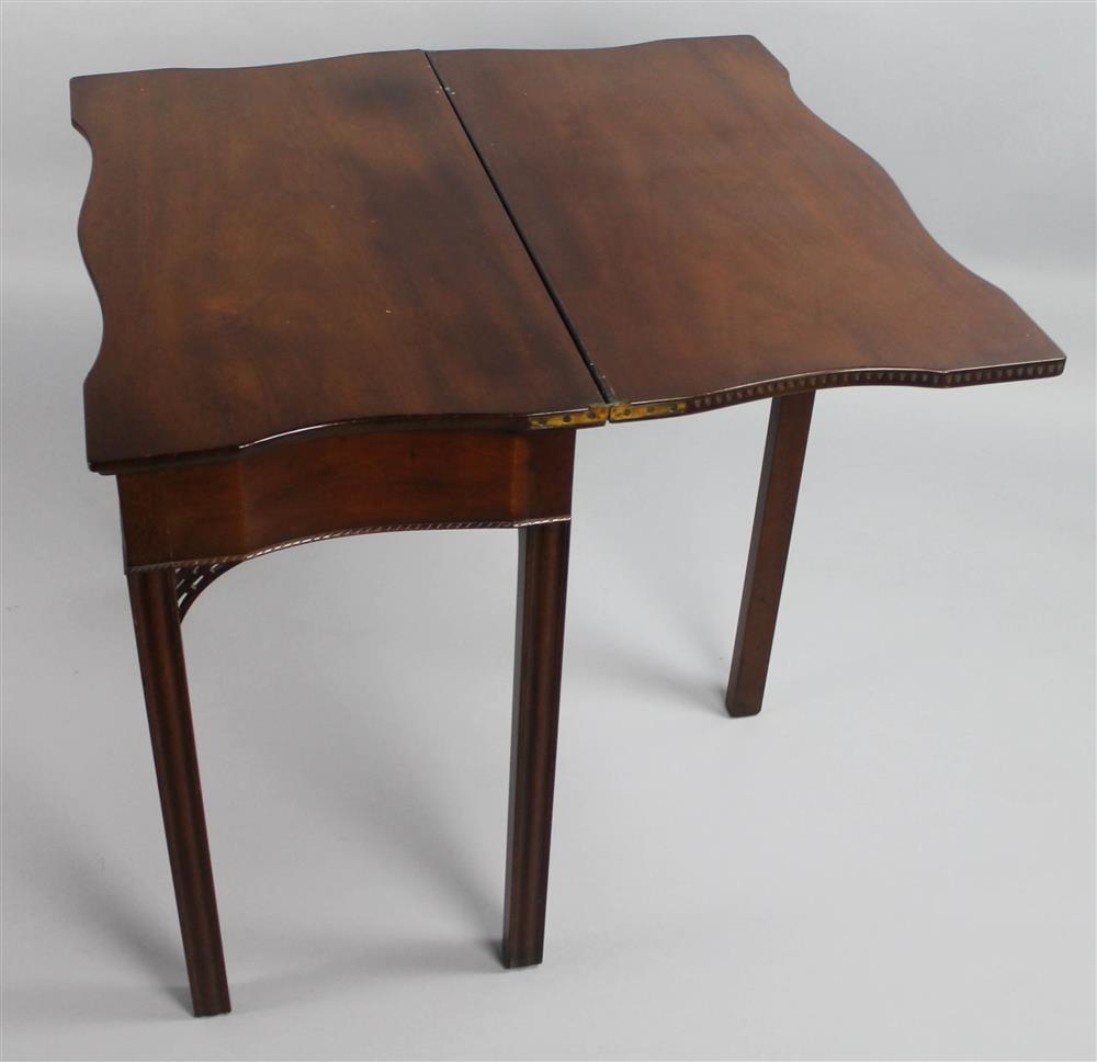 Appraisal: KITTINGER CW NEWPORT RHODE ISLAND STYLE CA MAHOGANY CARD TABLE