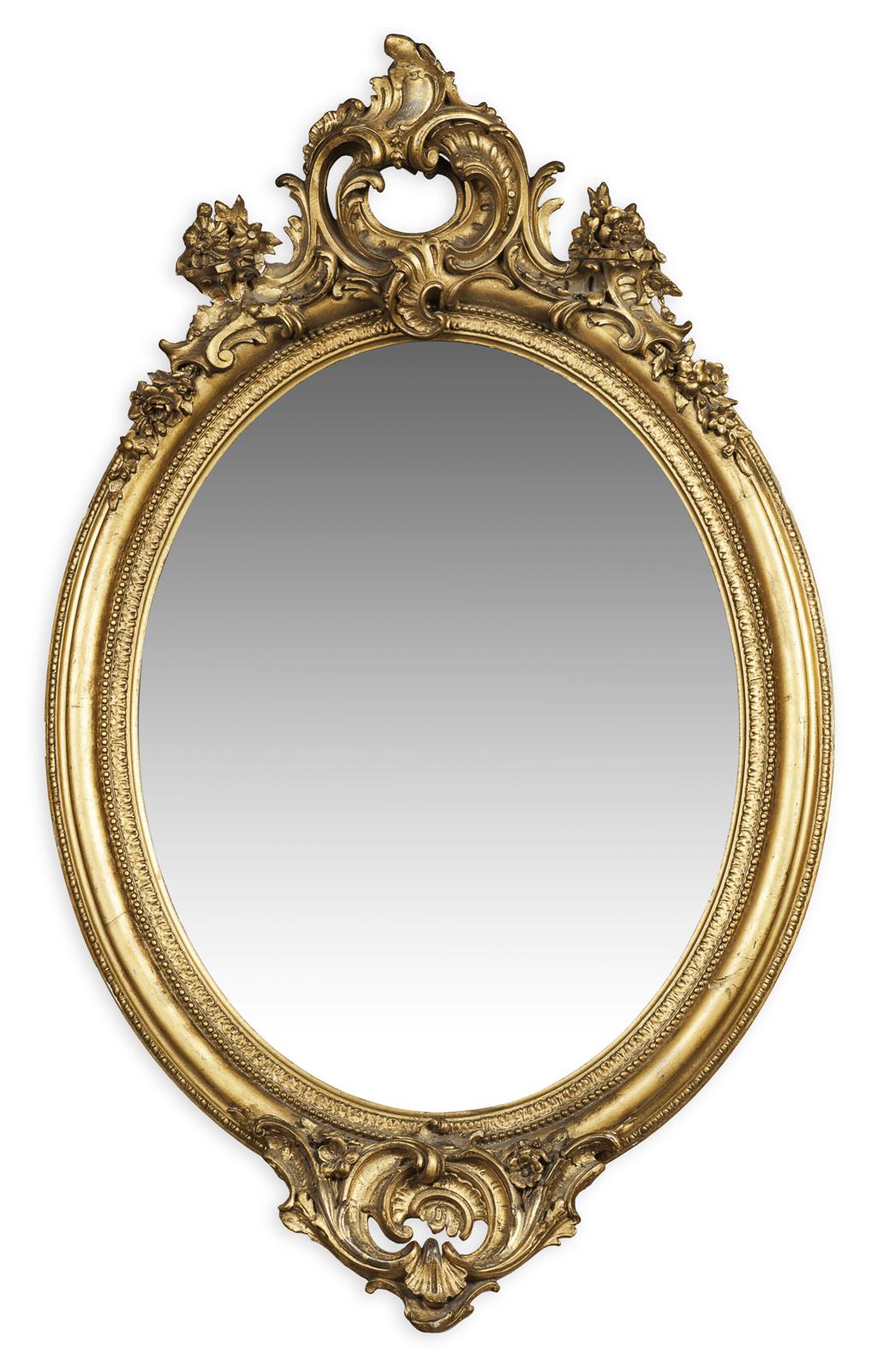 Appraisal: VICTORIAN GILTWOOD AND GESSO MIRROR MID TH CENTURY in the