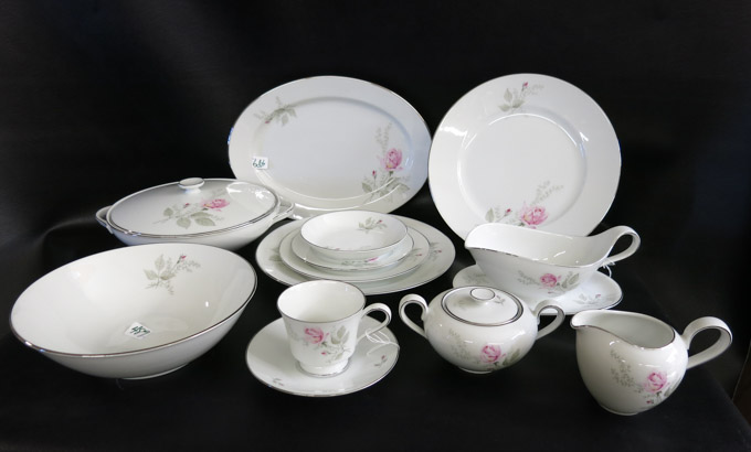 Appraisal: CROWN BAVARIA FANTASY CHINA SET eighty-nine pieces comprised of dinner