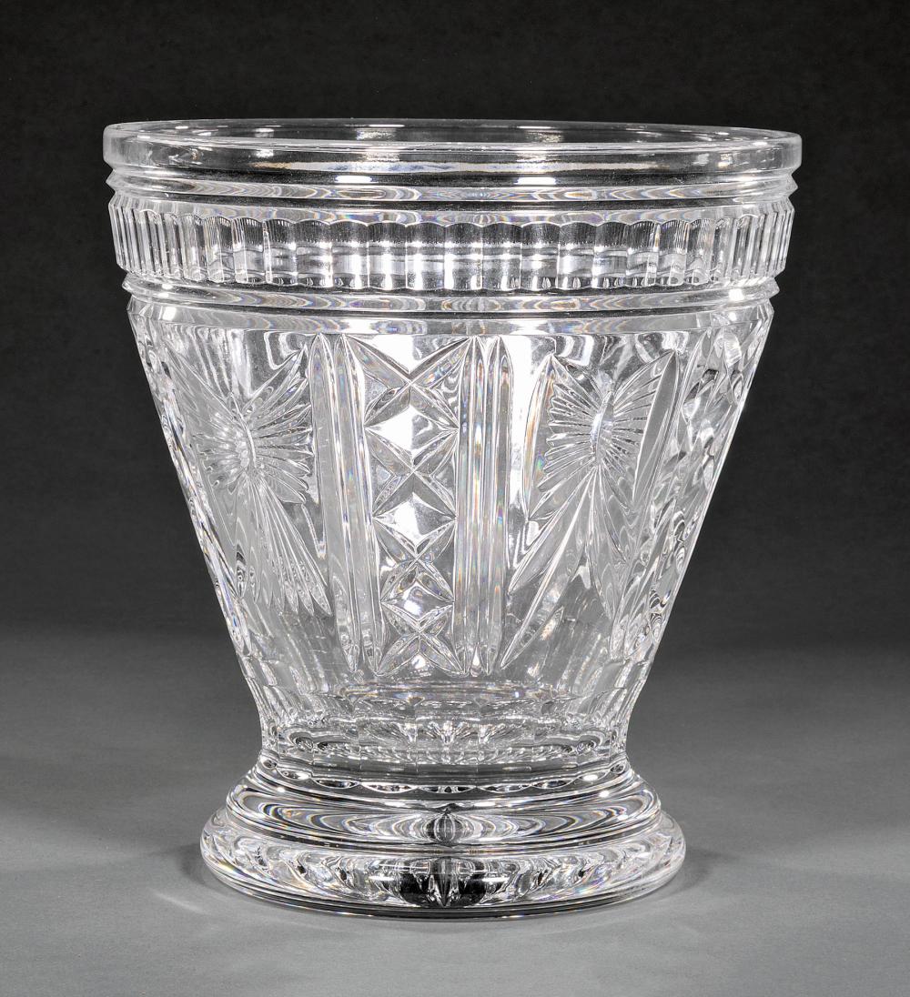 Appraisal: Waterford Cut Crystal Millennium Ice Bucket marked h in dia