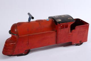 Appraisal: Train riding toy x original paint and good tires rear