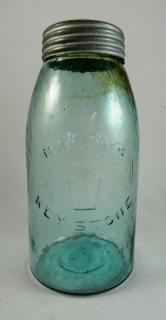 Appraisal: Fruit jar Fruit jar- 'Mason's keystone emblem Keystone'- half gallon