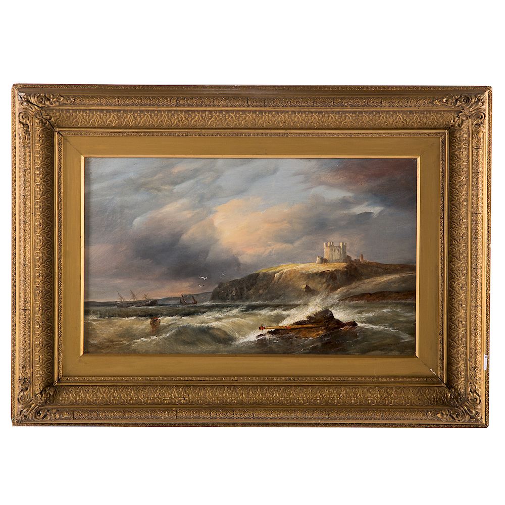 Appraisal: James Webb Dunsterborough Castle oil British - Oil on canvas