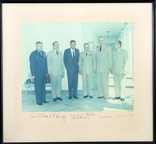 Appraisal: Photograph of John F Kennedy and Joint Chiefs of Staff