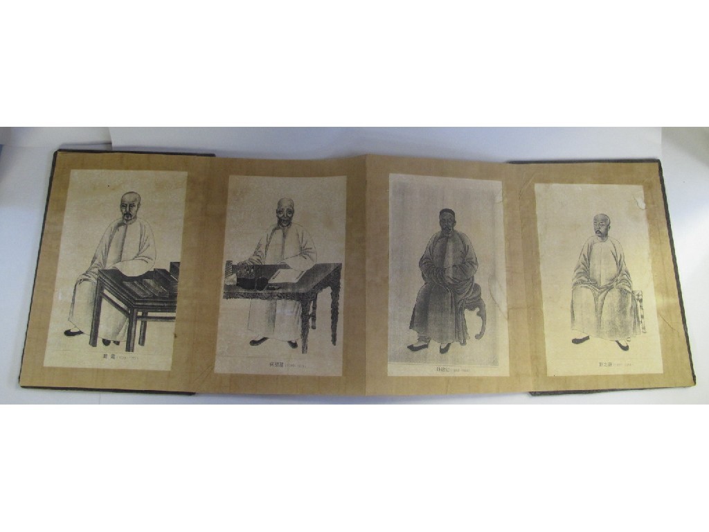 Appraisal: Album of oriental portrait prints