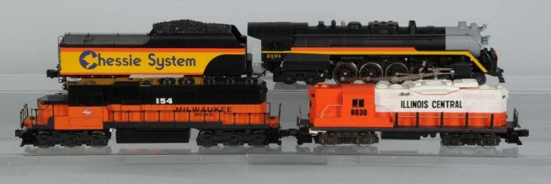 Appraisal: Lot of Lionel Locomotives Description Post-war All three are modern