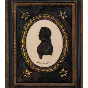 Appraisal: A Silhouette Depicting Daniel Webster th Century Frame x inches