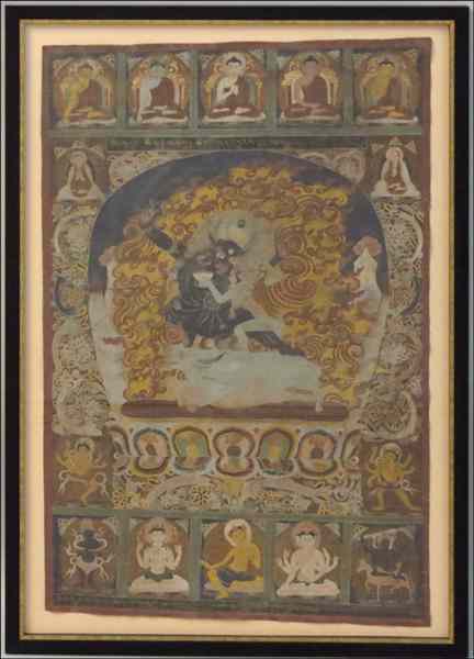 Appraisal: TH CENTURY FRAMED TIBETAN TANGKA Frame x '' '' x