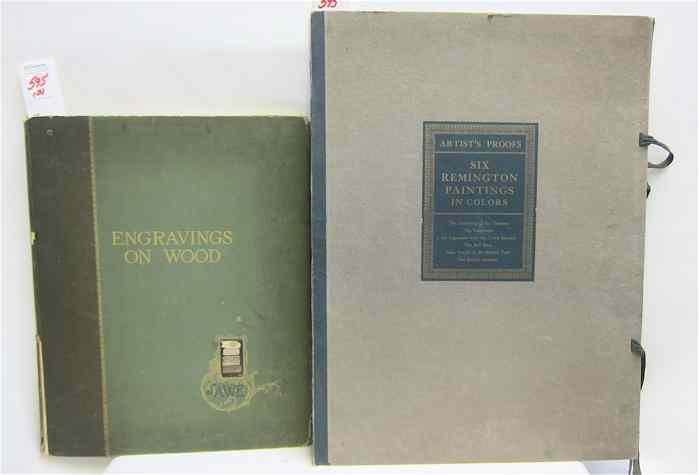 Appraisal: TWO COLLECTIBLE FOLIOS ''Engravings on Wood'' by Members of the