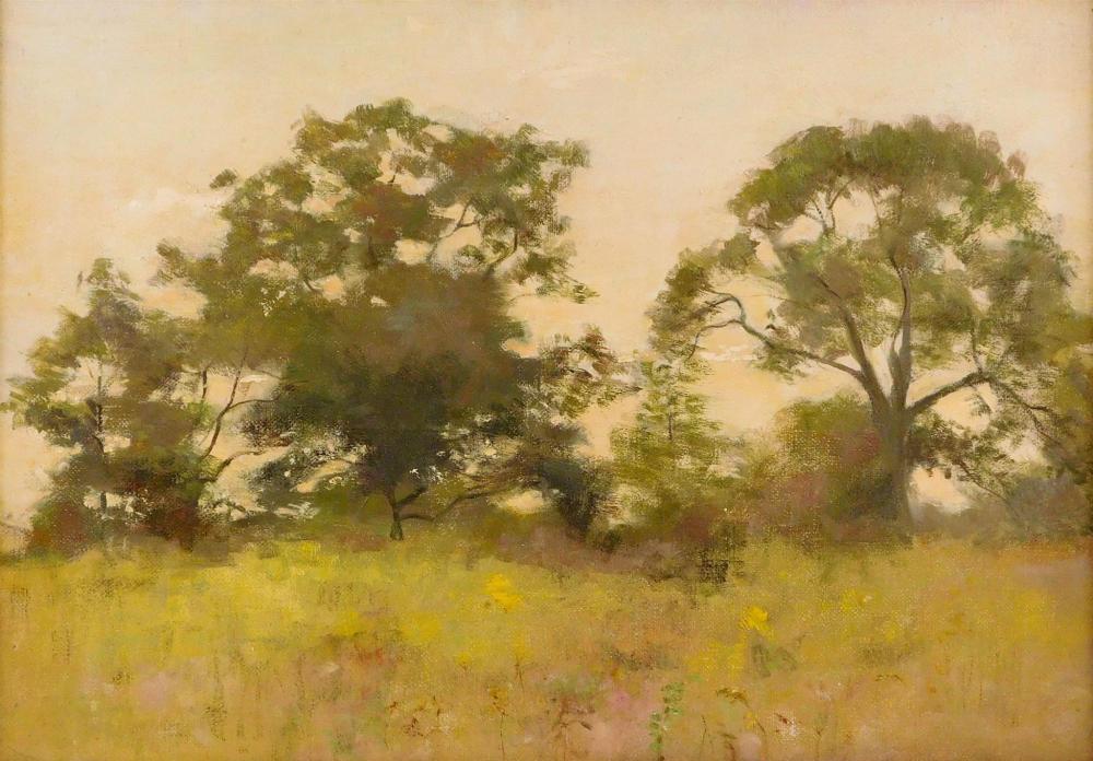 Appraisal: Attributed Fannie C Burr Connecticut - Spring Meadow c oil