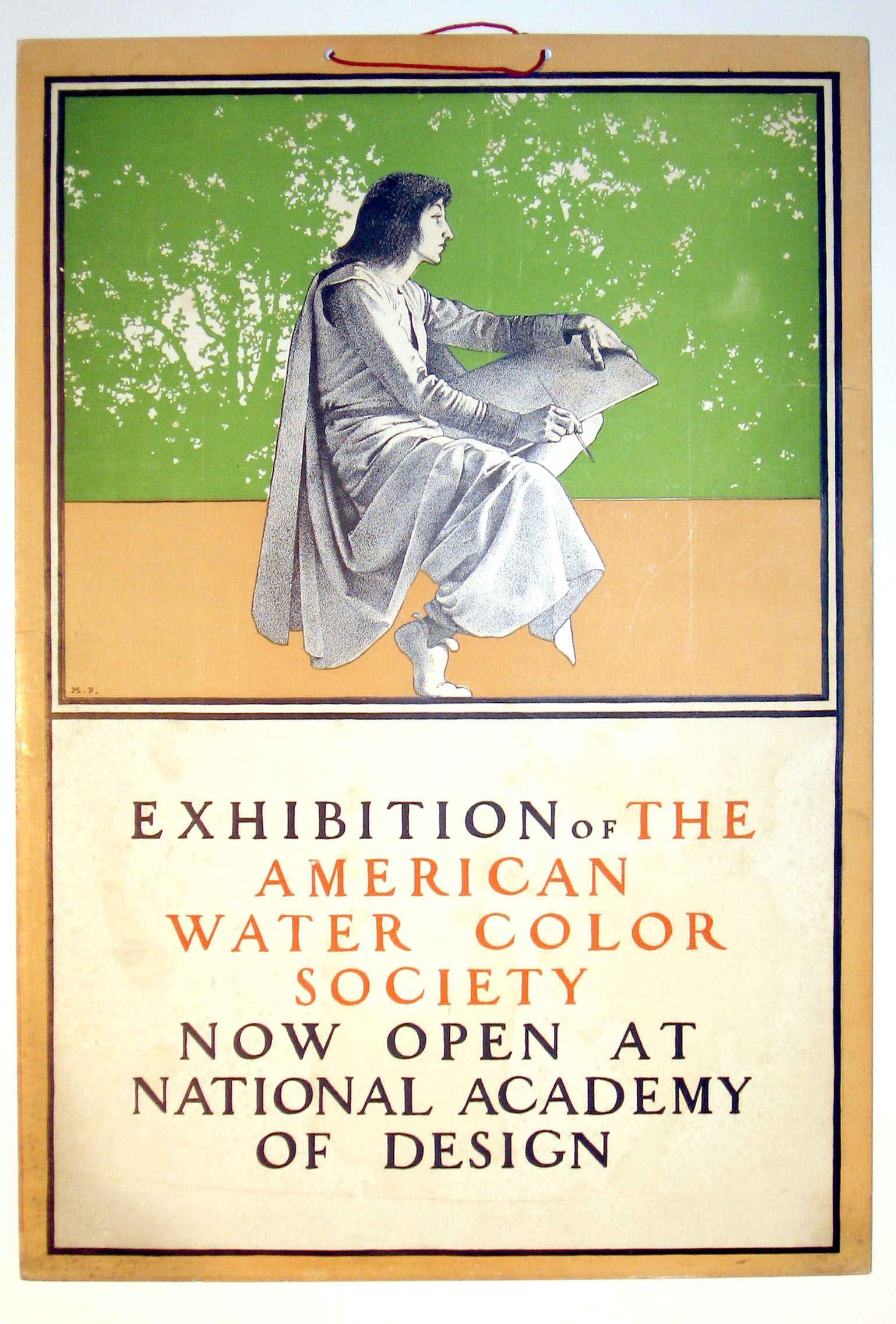 Appraisal: piece Color Lithographic Poster Parrish Maxwell Exhibition of The American