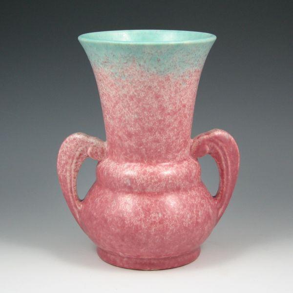 Appraisal: Roseville Tourmaline A- - vase in turquoise and pink Partially