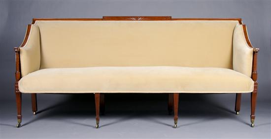 Appraisal: A Sheraton Mahogany Sofa Length inches