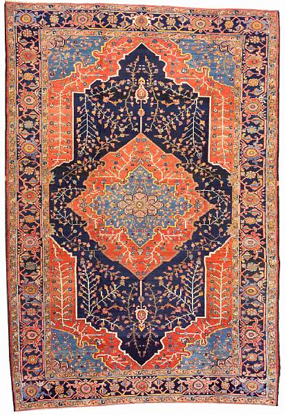 Appraisal: A Heriz carpet Northwest Persia late th century size approximately