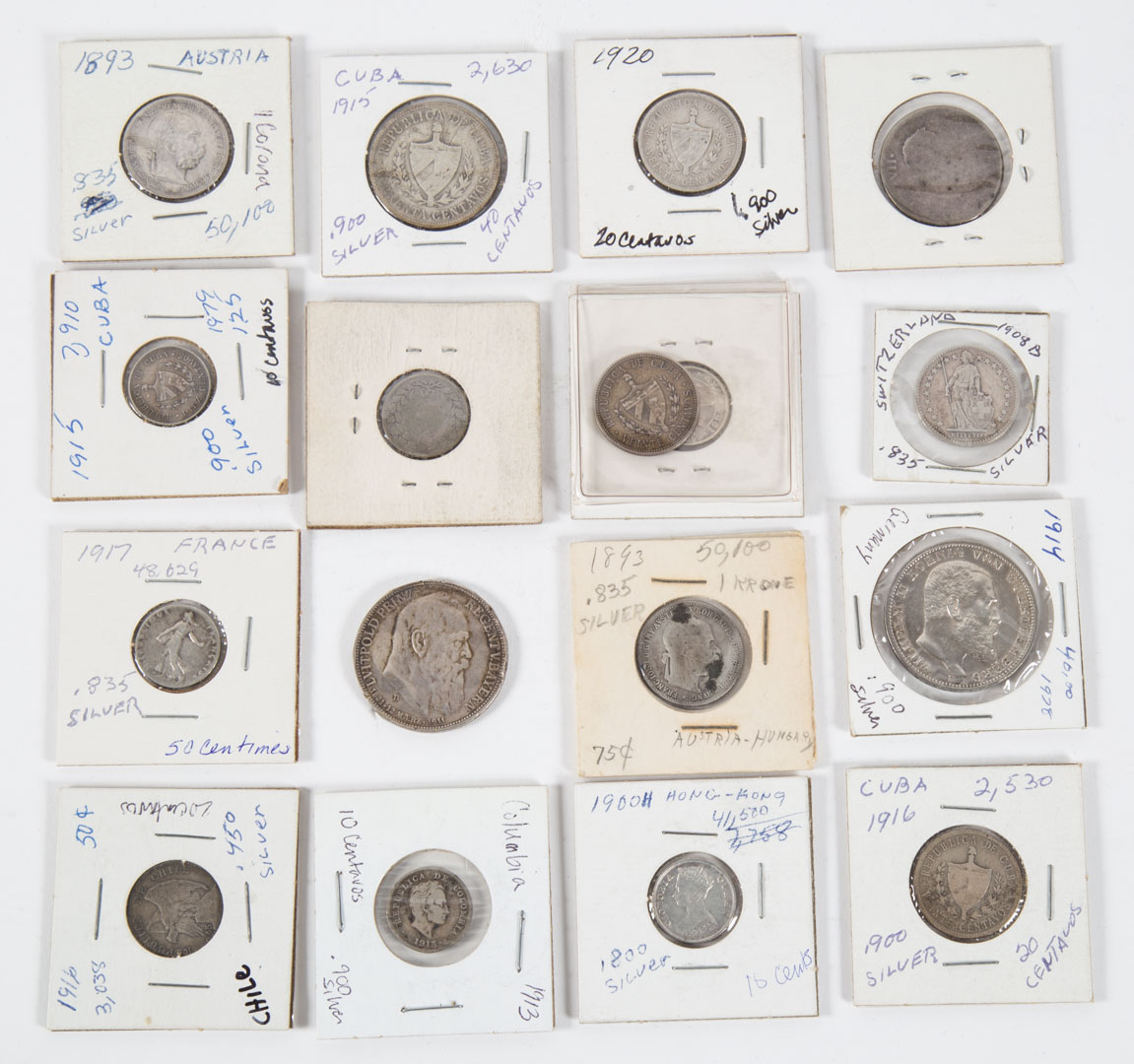 Appraisal: f Foreign Older Mixed Silver - Comprising silver coins various